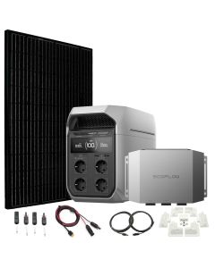DELTA 3 Plus med 360w solcelle og 600W billader for camper og bobil