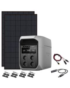  Delta 3 Max Plus med 2x 450W Solcellepanel