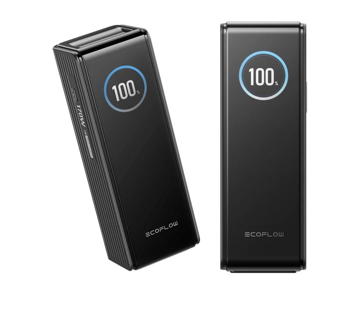 EcoFlow RAPID Power Bank (25,000mAh, 170W), black - Kr 1169